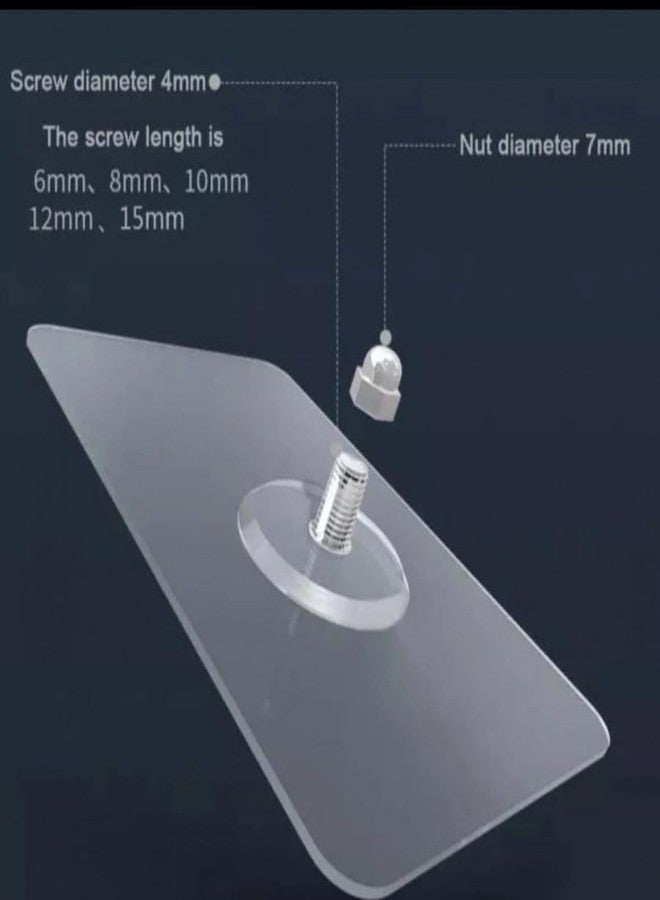 Shanya Heavy-Duty Adhesive Wall Hooks - No-Drill, Waterproof & Removable - Damage-Free Hanging for Home, Kitchen, Bathroom, Office Pack of 10 - Image 3